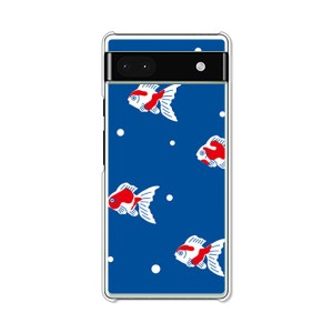 Google Pixel 6a グーグルピクセル6a ハードケース/カバー 【金魚ドット PCクリアハードカバー】