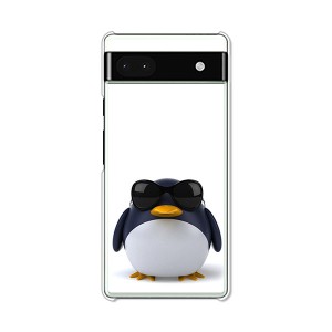 Google Pixel 6a グーグルピクセル 6a TPUソフトケース カバー 【サングラスとペンギン TPUソフトカバー】 