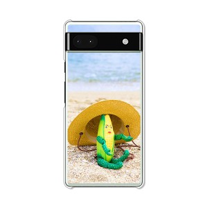 Google Pixel 6a グーグルピクセル6a ハードケース/カバー 【座るコーンくん PCクリアハードカバー】