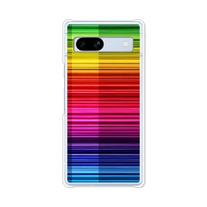 Google Pixel7a グーグルピクセル7a ハードケース/カバー 【Rainbow PCクリアハードカバー】