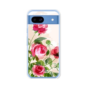 Google Pixel8a グーグルピクセル8a ハードケース/カバー 【薔薇絵画 PCクリアハードカバー】