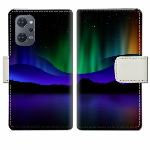 OPPO Reno 7A 手帳型 ケース カバー オッポリノ 7a 手帳ケース 手帳カバー【オーロラデザイン】