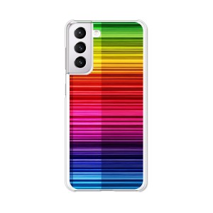 au Galaxy S21 SCG09 docomo SC-51B ハードケース/カバー 【Rainbow PCクリアハードカバー】