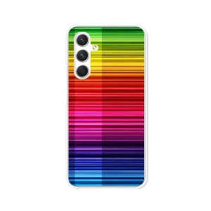 Galaxy A54 5G SCG21 SC-53D ギャラクシー ハードケース/カバー 【Rainbow PCクリアハードカバー】