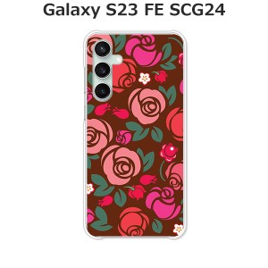 au Galaxy S23 FE SCG24 ギャラクシー ハードケース/カバー 【薔薇 PCクリアハードカバー】