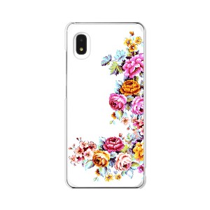  au Galaxy A21 シンプル SCV49 / A20 SCV46 SC-02M 共通 スマホケース ハードケース/カバー 【ワンポイントFLOWER PCクリアハードカバー