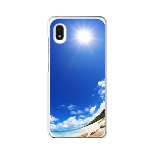  au Galaxy A21 シンプル SCV49 / A20 SCV46 SC-02M 共通 スマホケース ハードケース/カバー 【ようこそ夏 PCクリアハードカバー】