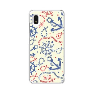  au Galaxy A21 シンプル SCV49 / A20 SCV46 SC-02M 共通 スマホケース ハードケース/カバー 【マリン柄2 PCクリアハードカバー】