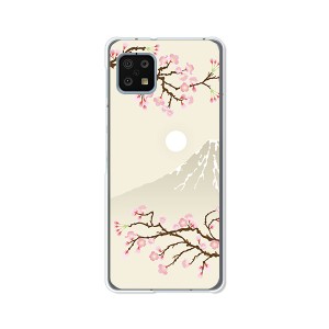 AQUOS sense6 SHG05 aquos sense6 sh54b TPUケース/カバー 【富士桜 TPUソフトカバー】 