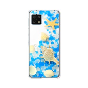 AQUOS sense6 SHG05 aquos sense6 sh54b TPUケース/カバー 【浜辺 TPUソフトカバー】 