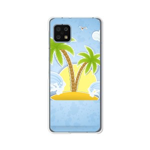 AQUOS sense6 SHG05 aquos sense6 sh54b TPUケース/カバー 【南国ハワイアンバケーション TPUソフトカバー】 