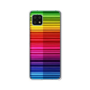 AQUOS sense6 SHG05 aquos sense6 sh54b TPUケース/カバー 【Rainbow TPUソフトカバー】 