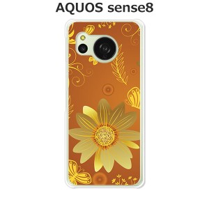 au AQUOS sense8 SHG11 docomo SH-54D アクオス センス8 ハードケース/カバー 【秋桜 PCクリアハードカバー】