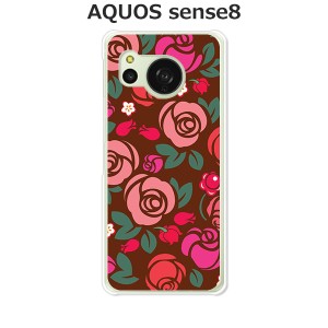 au AQUOS sense8 SHG11 docomo SH-54D アクオス センス8 TPUソフトケース カバー 【薔薇 TPUソフトカバー】 