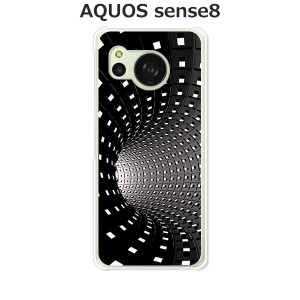 au AQUOS sense8 SHG11 docomo SH-54D アクオス センス8 TPUソフトケース カバー 【ブラックホール TPUソフトカバー】 