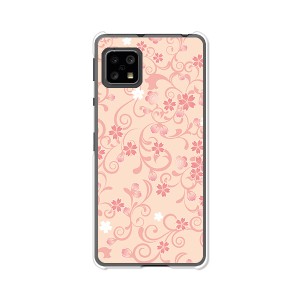 au AQUOS sense5G SHG03 docomo SH-53A TPUケース 【桜ヴェール ソフトカバー】 