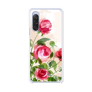 au Xperia 10 V SOG11 docomo SO-52D softbank A302SO XQ-DC44 エクスペリア ハードケース/カバー 【薔薇絵画 PCクリアハードカバー】