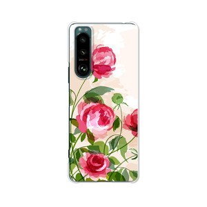 au Xperia 5 III SOG05 docomo xperia 5 iii so-53b ハードケース/カバー 【薔薇絵画 PCクリアハードカバー】