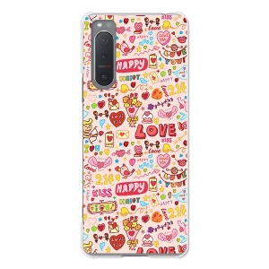 au Xperia 5 II SOG02 ハードケース/カバー 【LOVE214 PCクリアハードカバー】