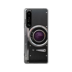 au Xperia 1 III SOG03 docomo SO-51B ハードケース/カバー 【レトロCamera PCクリアハードカバー】