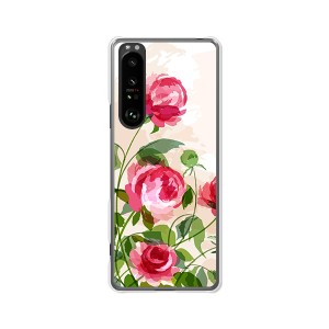 au Xperia 1 III SOG03 docomo SO-51B ハードケース/カバー 【薔薇絵画 PCクリアハードカバー】