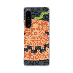 au Xperia 1 IV SOG06 docomo SO-51C TPUソフトケース カバー 【ハロウィンかぼちゃ TPUソフトカバー】 