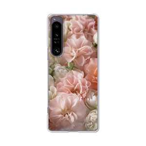 au Xperia 1 IV SOG06 docomo SO-51C TPUソフトケース カバー 【BEAUTYフラワー TPUソフトカバー】 