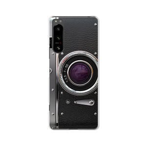 Xperia 5 IV SOG09 docomo SO-54C TPUソフトケース カバー 【レトロCamera TPUソフトカバー】 