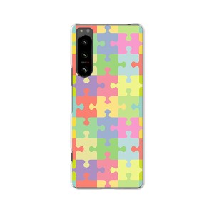 Xperia 5 IV SOG09 docomo SO-54C ハードケース/カバー 【パズル PCクリアハードカバー】