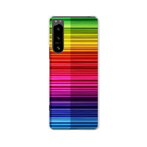 Xperia 5 IV SOG09 docomo SO-54C ハードケース/カバー 【Rainbow PCクリアハードカバー】