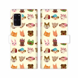 au Galaxy S20+ 5G SCG02 docomo SC-52A 手帳型 ケース galaxy s20+ 5g scg02 sc52a カバー【ANIMALS】