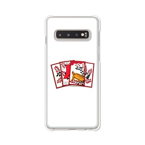 au Galaxy S10 SCV41 docomo SC-03L ハードケース/カバー 【花札 PCクリアハードカバー】