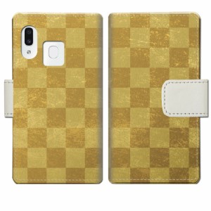 au Galaxy A30 SCV43 手帳型ケース ギャラクシーa30 scv43 カバー スマホケース【雅チェックデザイン】