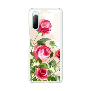 au Xperia 10 II SOV43 docomo SO-41A ハードケース/カバー 【薔薇絵画 PCクリアハードカバー】