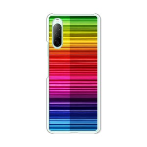 au Xperia 10 II SOV43 docomo SO-41A ハードケース/カバー 【Rainbow PCクリアハードカバー】