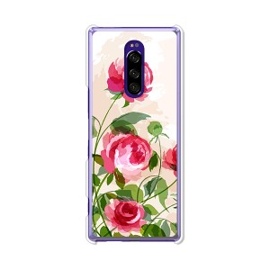 au Xperia 1 SOV40 docomo SO-03L softbank 802SO ハードケース/カバー 【薔薇絵画 PCクリアハードカバー】