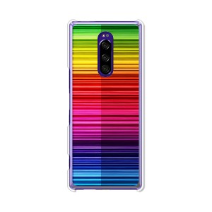 au Xperia 1 SOV40 docomo SO-03L softbank 802SO ハードケース/カバー 【Rainbow PCクリアハードカバー】