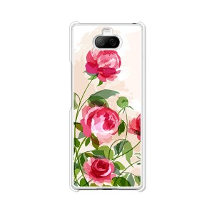 au Xperia 8 sov42 ハードケース/カバー 【薔薇絵画 PCクリアハードカバー】