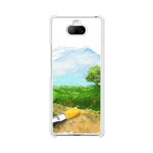 au Xperia 8 sov42 ハードケース/カバー 【絵筆を取って PCクリアハードカバー】