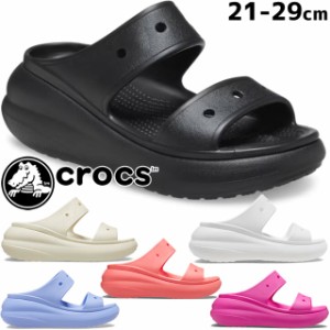 サンダル レディース SS 春夏 新作 春新作 夏新作 人気 流行 定番 2023 crocs 207670 001 100 2Y2 5Q6 6UB クロックス 厚底 クラッシュサ