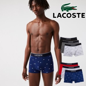 送料無料 メンズ SS 春夏 新作 2022 冬新作 パンツ 人気 流行 定番 LACOSTE 5H3411L 3PACK VDP W3T ボクサーパンツ マルチワニデザイン3