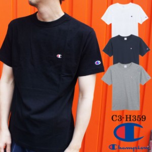 メール便送料無料 メンズ Tシャツ 半袖 チャンピオン Champion C3-H359 ベーシックチャンピオン トップス カジュアル 無地 丸首