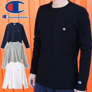 メール便送料無料 メンズ ベーシック 長袖 ロングスリーブTシャツ チャンピオン Champion C3-P401 ティーシャツ カットソー ロンT クルー