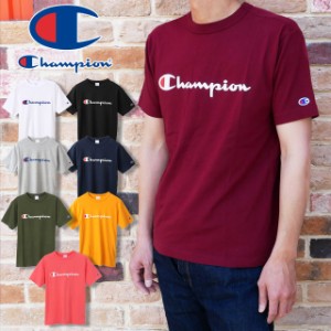 メール便送料無料 メンズ Tシャツ 半袖 丸首 ロゴ チャンピオン Champion C3-P302 クルーネック 丸首 トップス カットソー