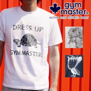 メール便送料無料 レディース ユニセックス プリントTシャツ ジムマスター gym master G299605 G299606 G299607 亀 エリマキトカゲ ペリ