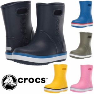 キッズ ジュニア 男の子 女の子 レインシューズ 長靴 クロックス crocs 205827 k 子供靴 クロックバンド レインブーツ 子供靴