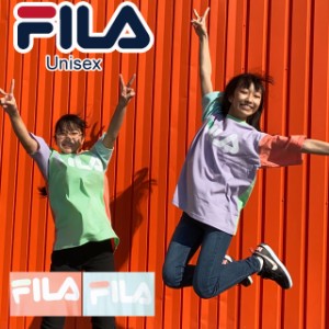 メール便送料無料 メンズ レディース ユニセックス ジュニア Tシャツ 半袖 フィラ FILA FM5184 半そで スポーツ スポーティー パステルカ