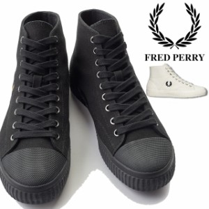 送料無料 メンズ スニーカー ハイカット フレッドペリー FRED PERRY B8110 ヒューズ ミッド キャンバス カジュアルシューズ 靴 タータン