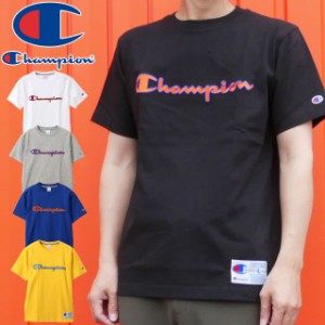 メール便送料無料 メンズ Tシャツ 半袖 チャンピオン Champion C3-Q301 20SS アクションスタイル ティーシャツ ロゴTシャツ クルーネック