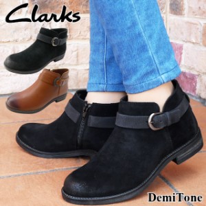 送料無料 レディース ショートブーツ 人気 流行 Clarks 459G クラークス デミ トーン アンクルブーツ ベルト付き カジュアルシューズ 本